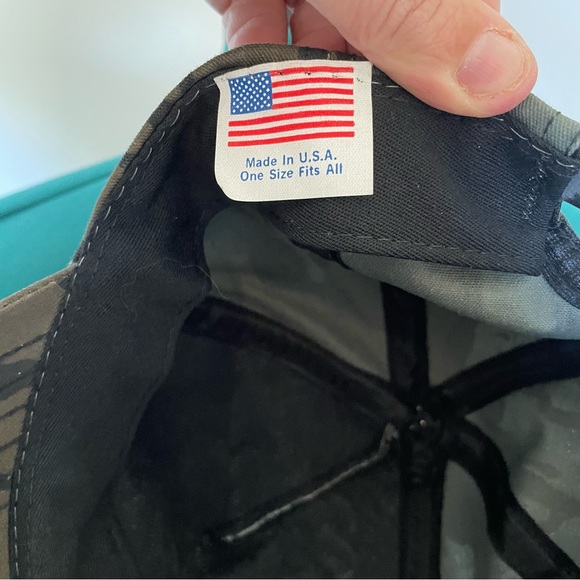 Vintage 1989 Camel Cigarettes REBARK Camo Snapback Hat Made In USA Joe Camel - Picture 8 of 9